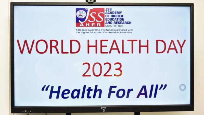 World Health Day 2023: Launching of activities at the JSS Academy of Higher Education and Researc