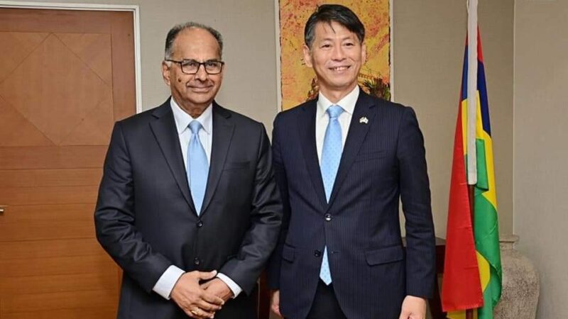 State Minister for Foreign Affairs of Japan meets Minister Ganoo