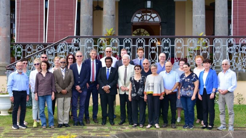 Ambassador of Israel to Mauritius and Island Hebrew Congregation delegation meet President Roopun