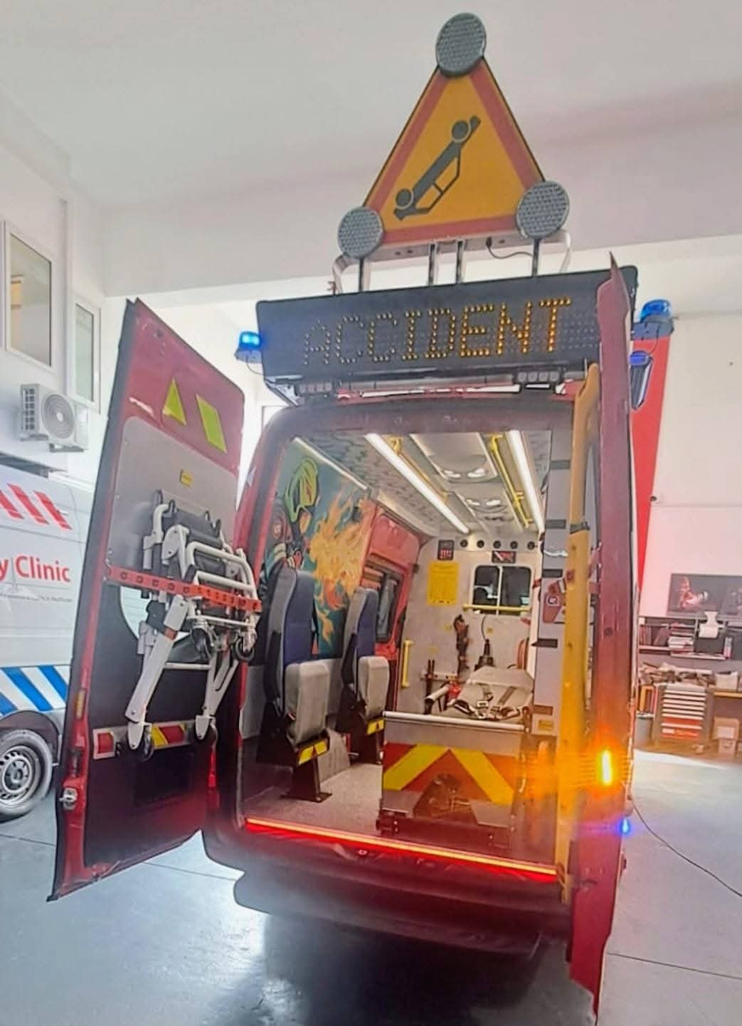 Specialized Ambulance for road accidents