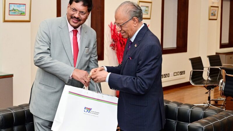 Chief Justice of India calls on Prime Minister during official visit to Mauritius
